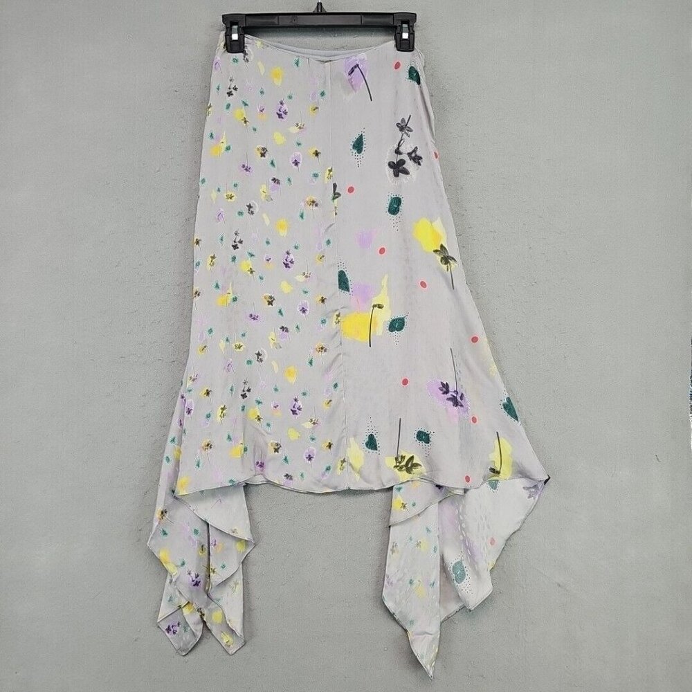 Floral Asymmetrical Hem Skirt